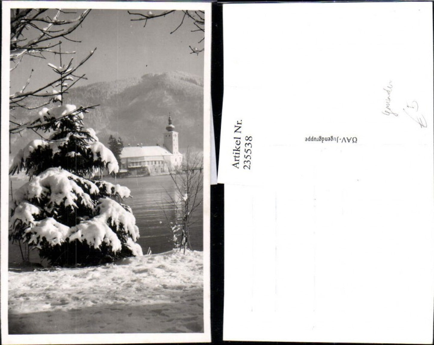 235538,Gmunden Schloss Orth Partie Winterbild