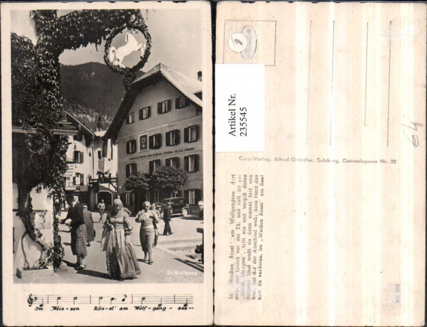 235545,St. Wolfgang Weißes Rössl Gasthof zum weißen Hirsche