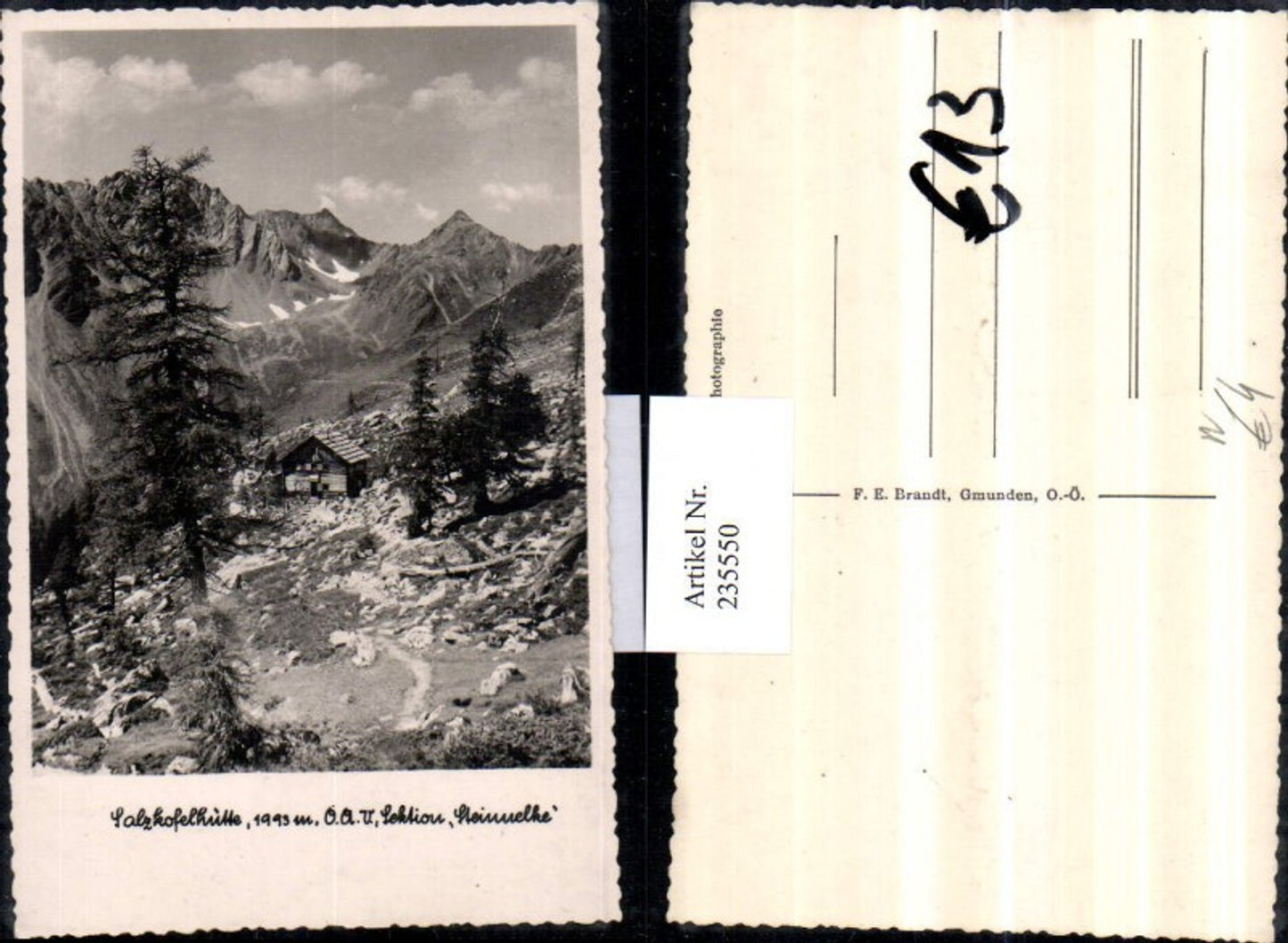 235550,Salzkofelhütte Berghütte b. Reißeck Bergkulisse