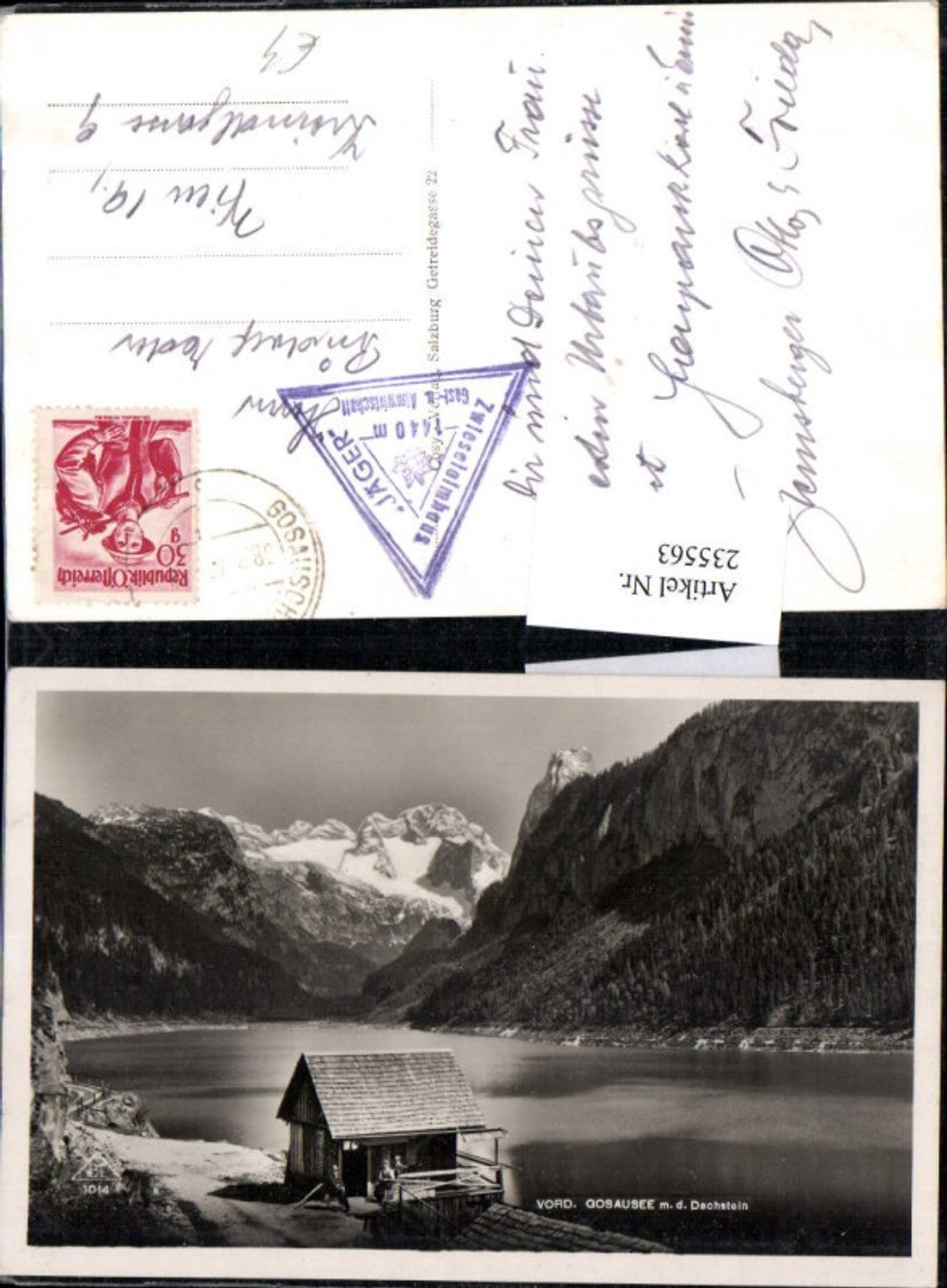 235563,Vorderer Gosausee b. Gosau m. d. Dachstein