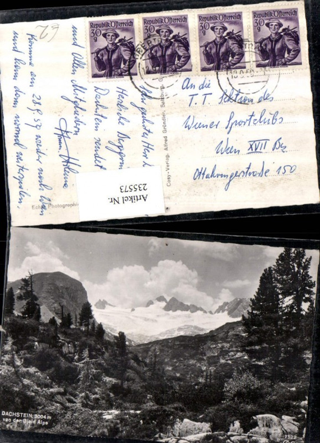 235573,Dachstein v. d. Gjaid Alpe b. Obertraun pub Cosy 7522