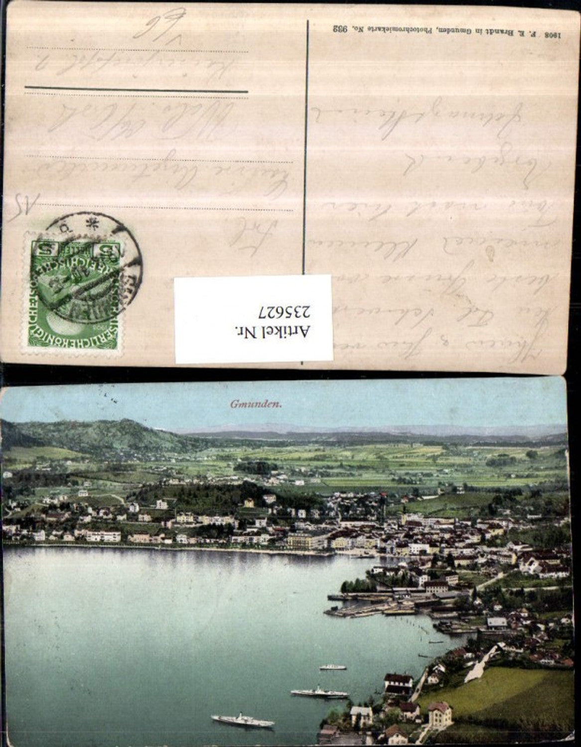 235627,Gmunden Totale pub F. E. Brandt 932