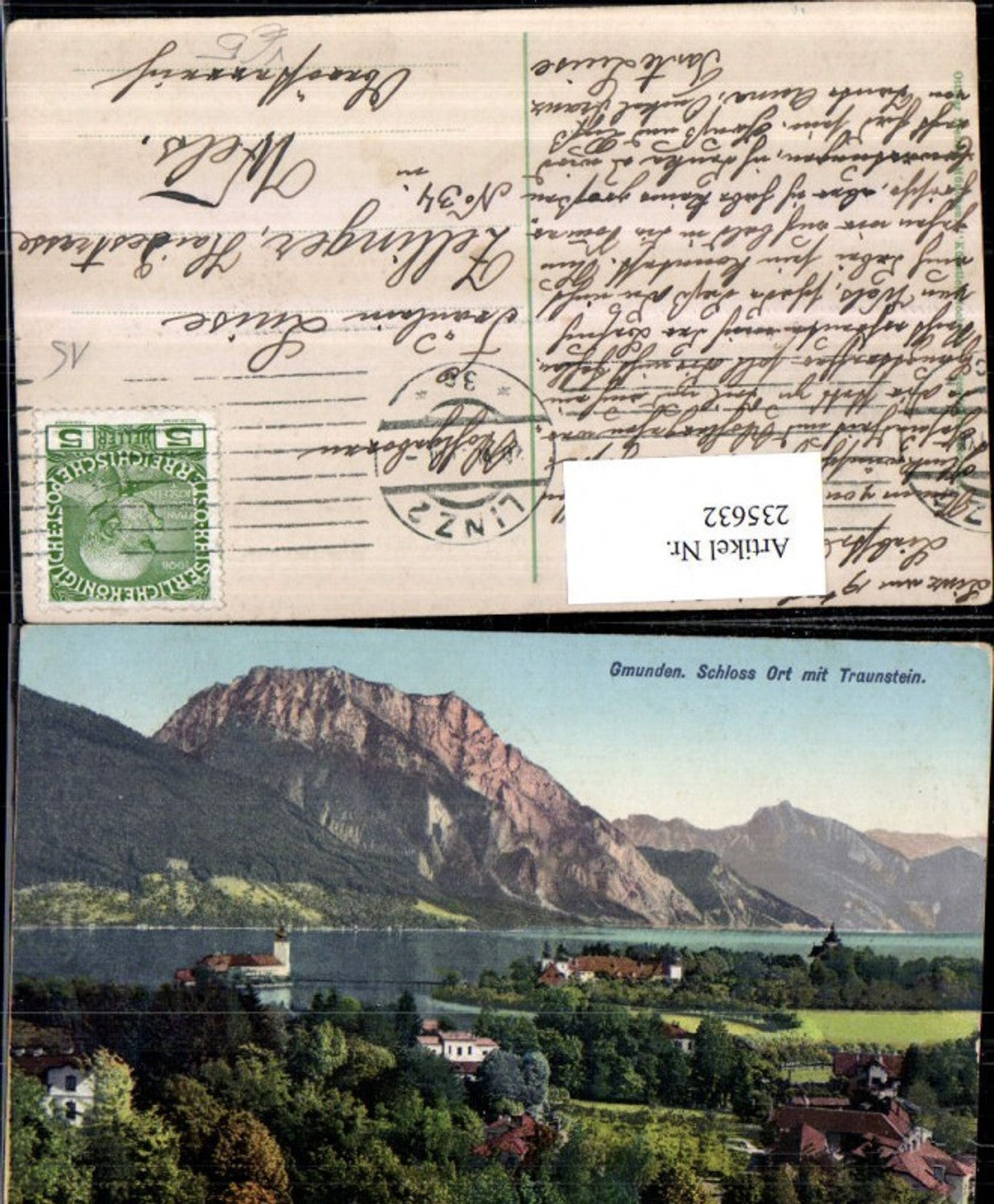 235632,Gmunden Schloss Orth m. Traunstein pub Ottmar Zieher