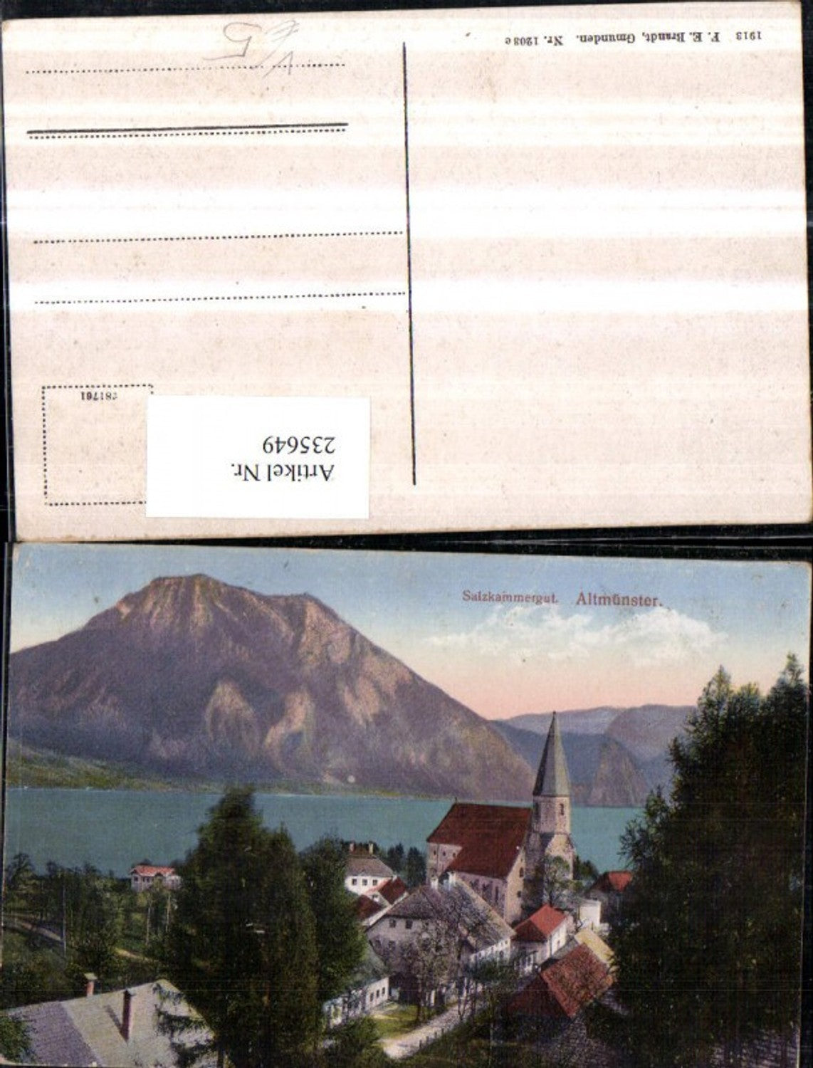 235649,Altmünster Teilansicht Kirche pub F. E. Brandt 1203c