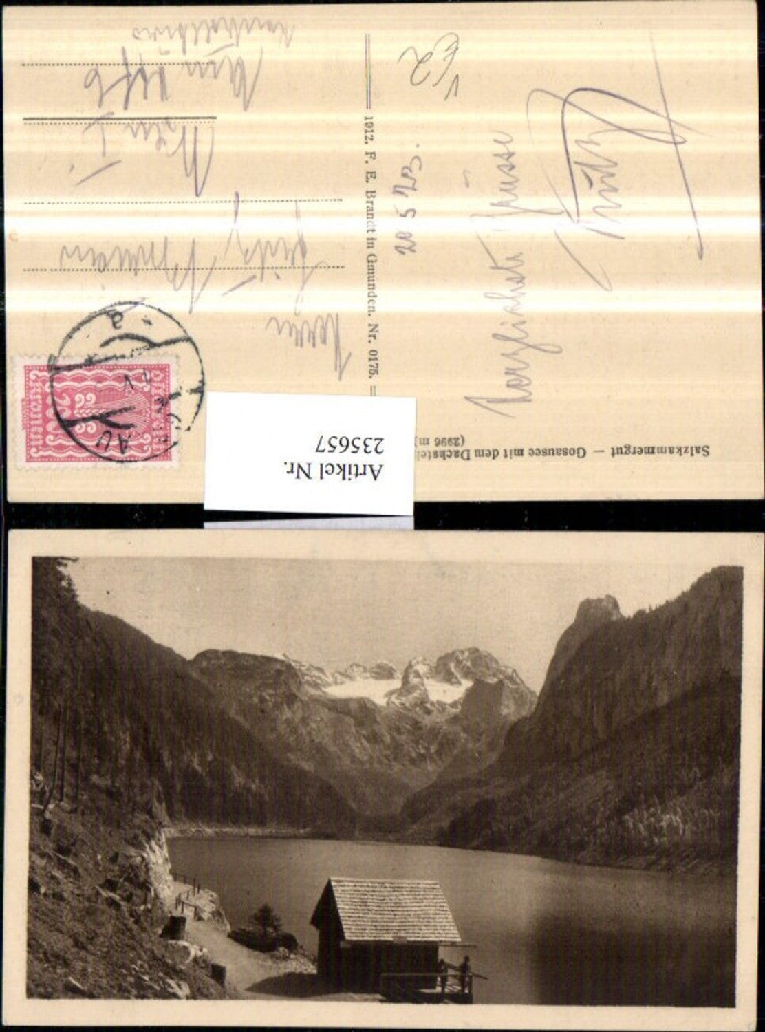 235657,Gosausee b. Gosau m. d. Dachstein pub F. E. Brandt 0175