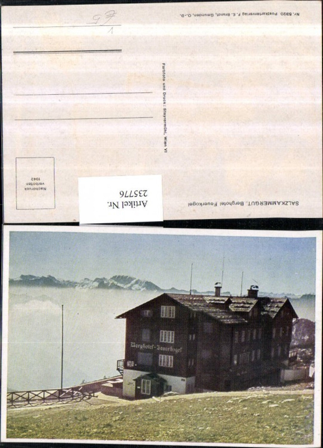 235776,Berghotel Feuerkogel b. Ebensee pub F. E. Brandt 5320