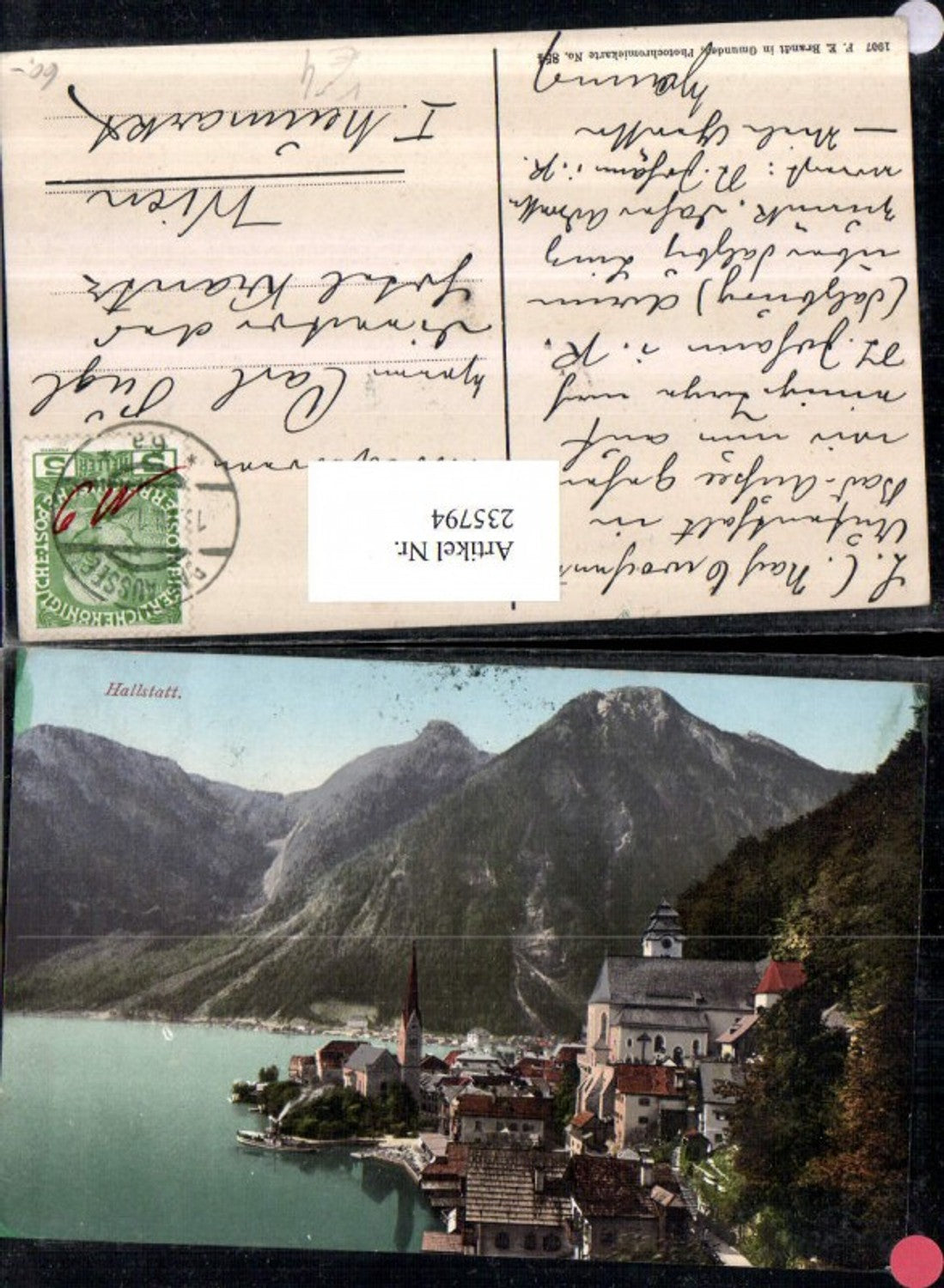 235794,Hallstatt Teilansicht pub F. E. Brandt 854