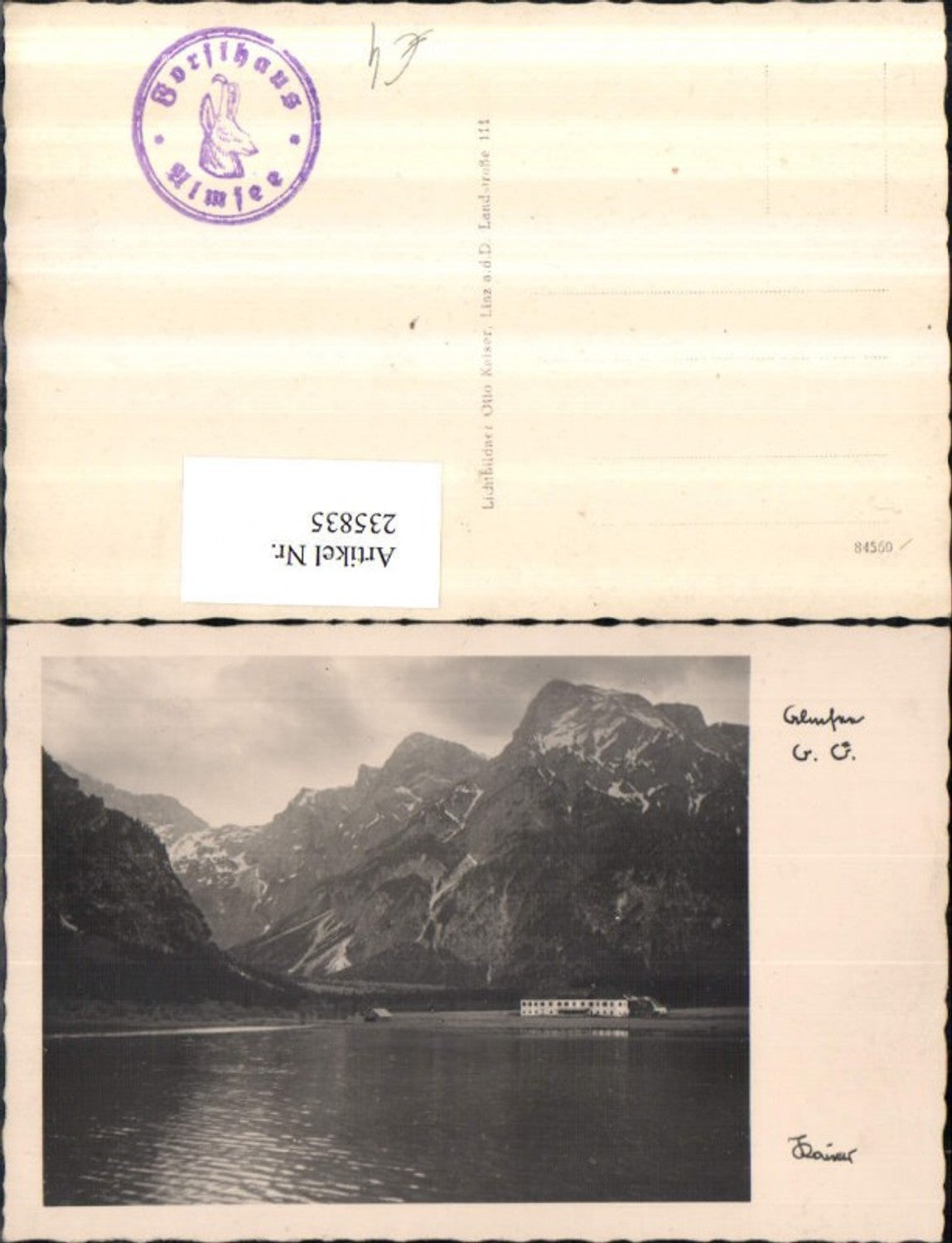 235835,Almsee See b. Grünau Bergkulisse pub Otto Kaiser