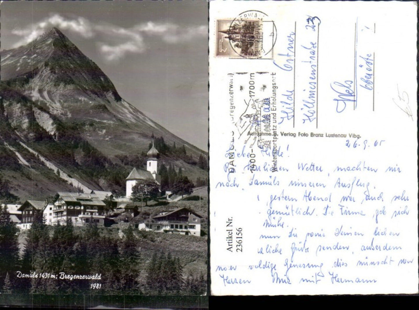 Alte Ansichtskarte – Old Postcard