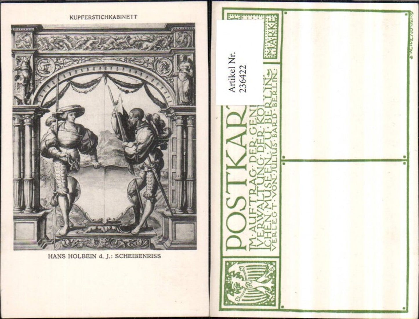 236422,Kupferstichkabinett Hans Holbein Scheibenriss