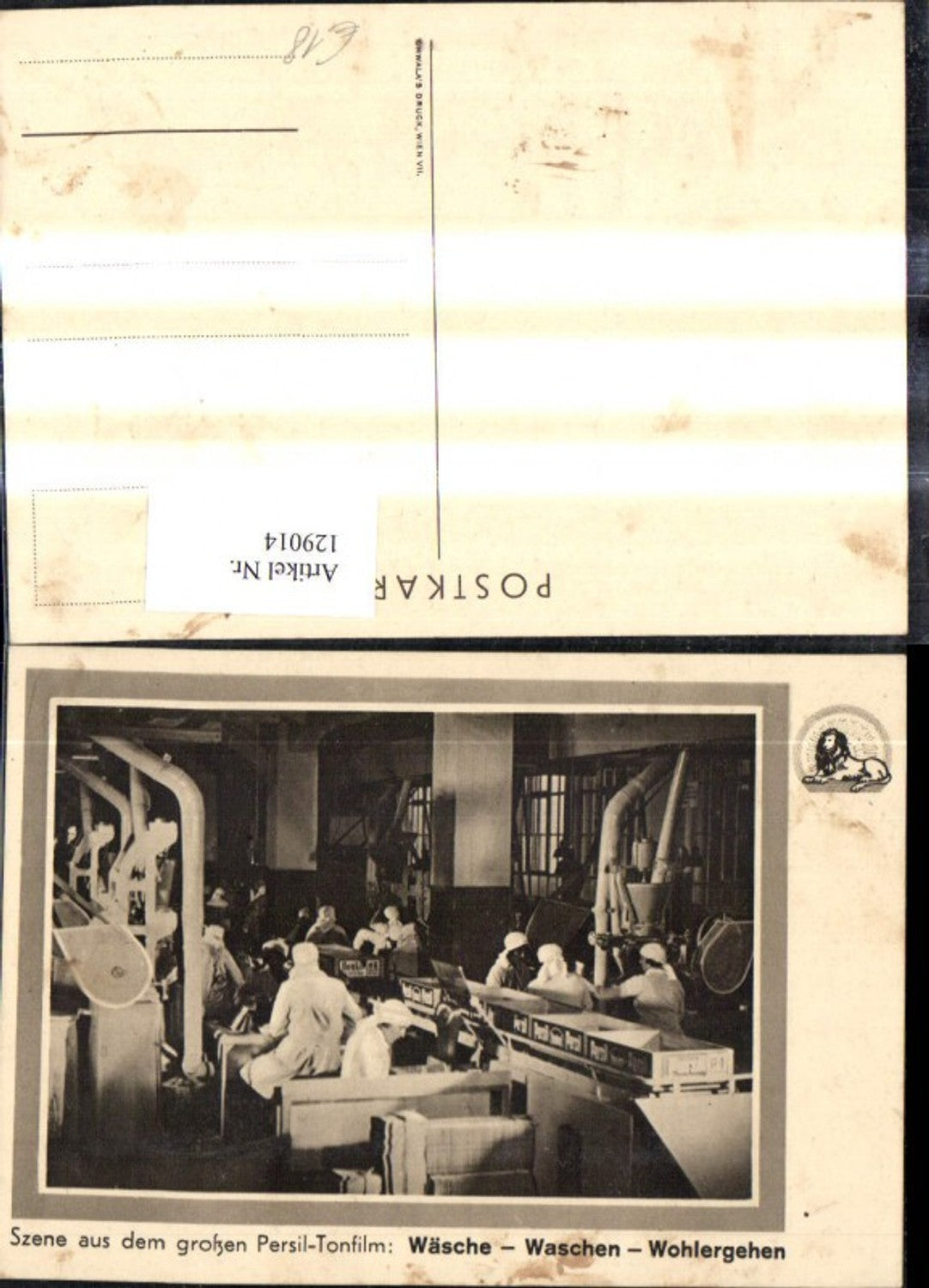 129014,Reklame Persil Szene a. Tonfilm Wäsche Waschen Wohlergehen Waschmittel Werbung