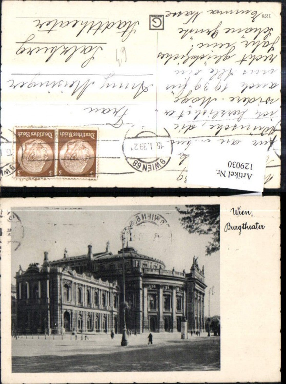 129030,Foto Ak Wien Burgtheater Theater