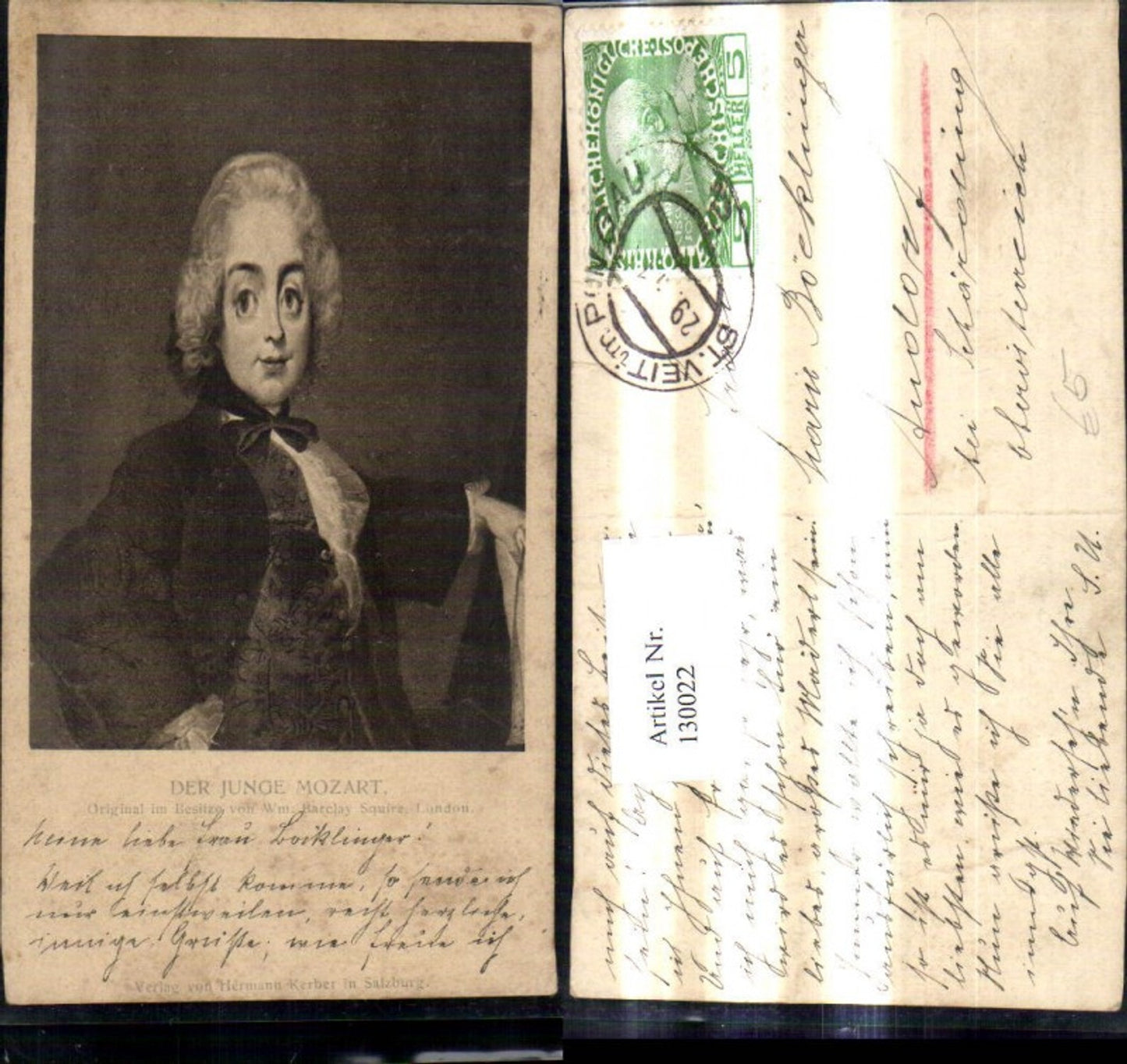 130022,Künstler Ak Der Junge Mozart Komponist