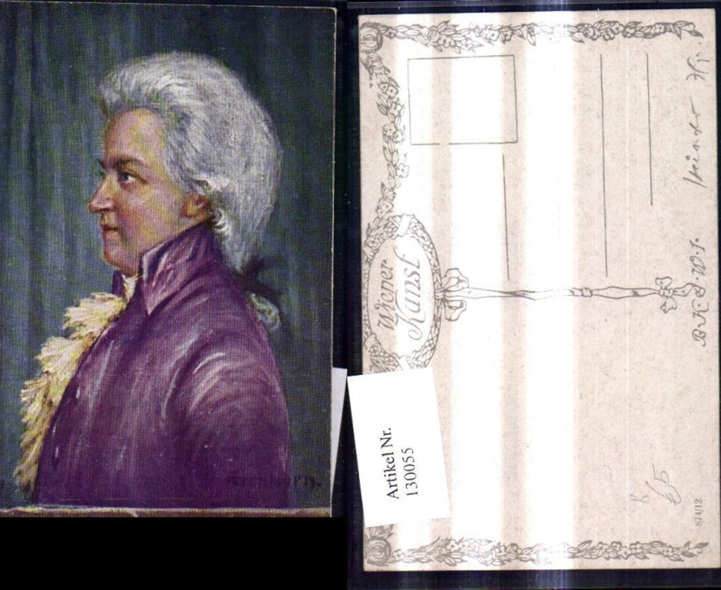 130055,Künstler Ak Eichhorn Mozart Komponist