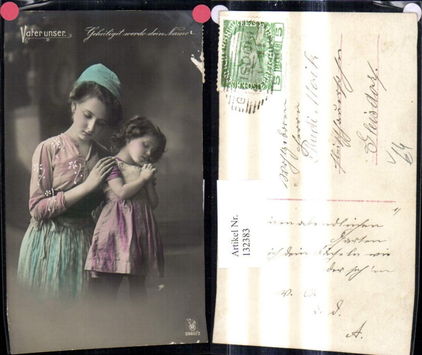 132383,Religion Frau Mädchen Gebet Vater unser Geheiligt werde dein Namen pub RPH 2660/2