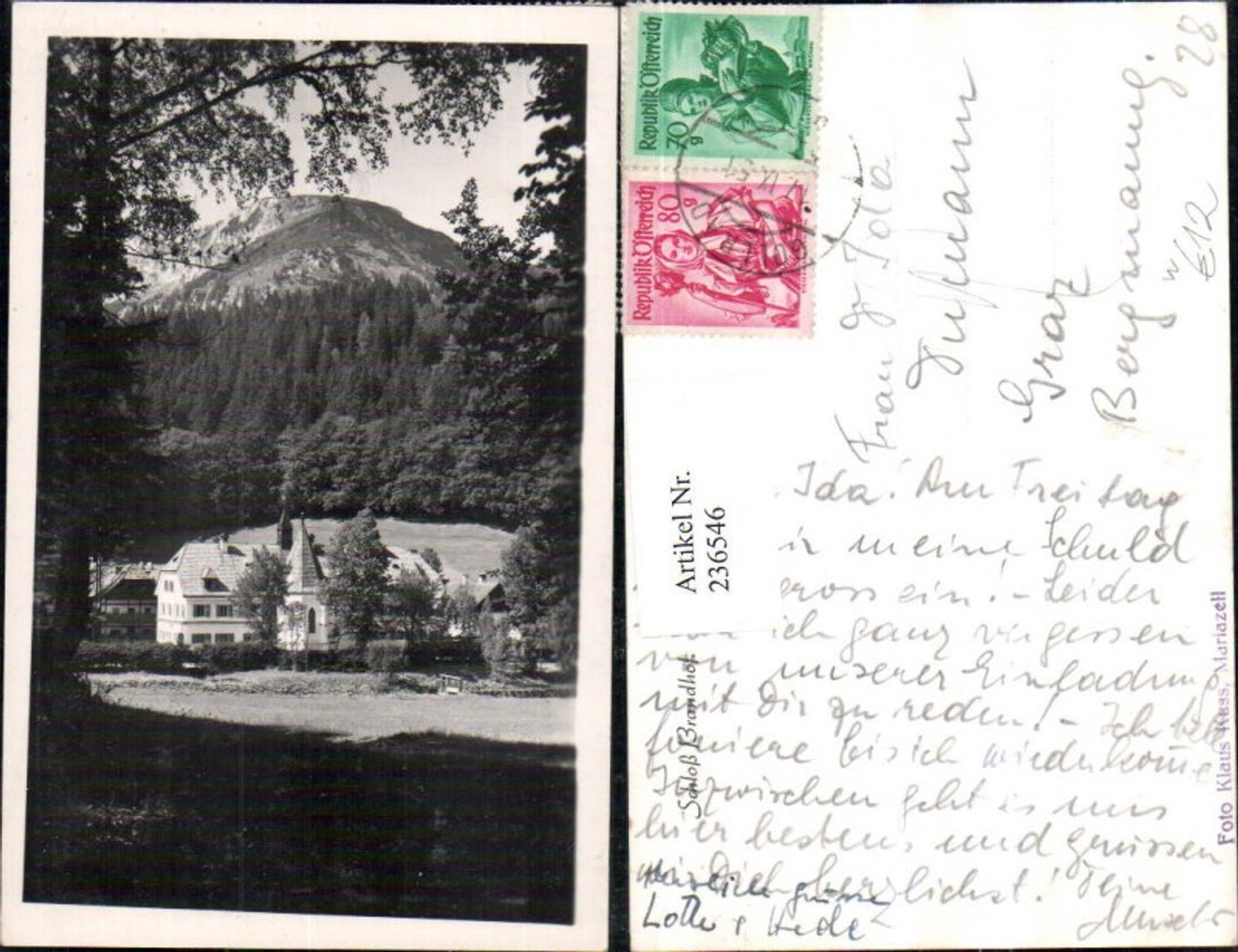 Alte Ansichtskarte – Old Postcard