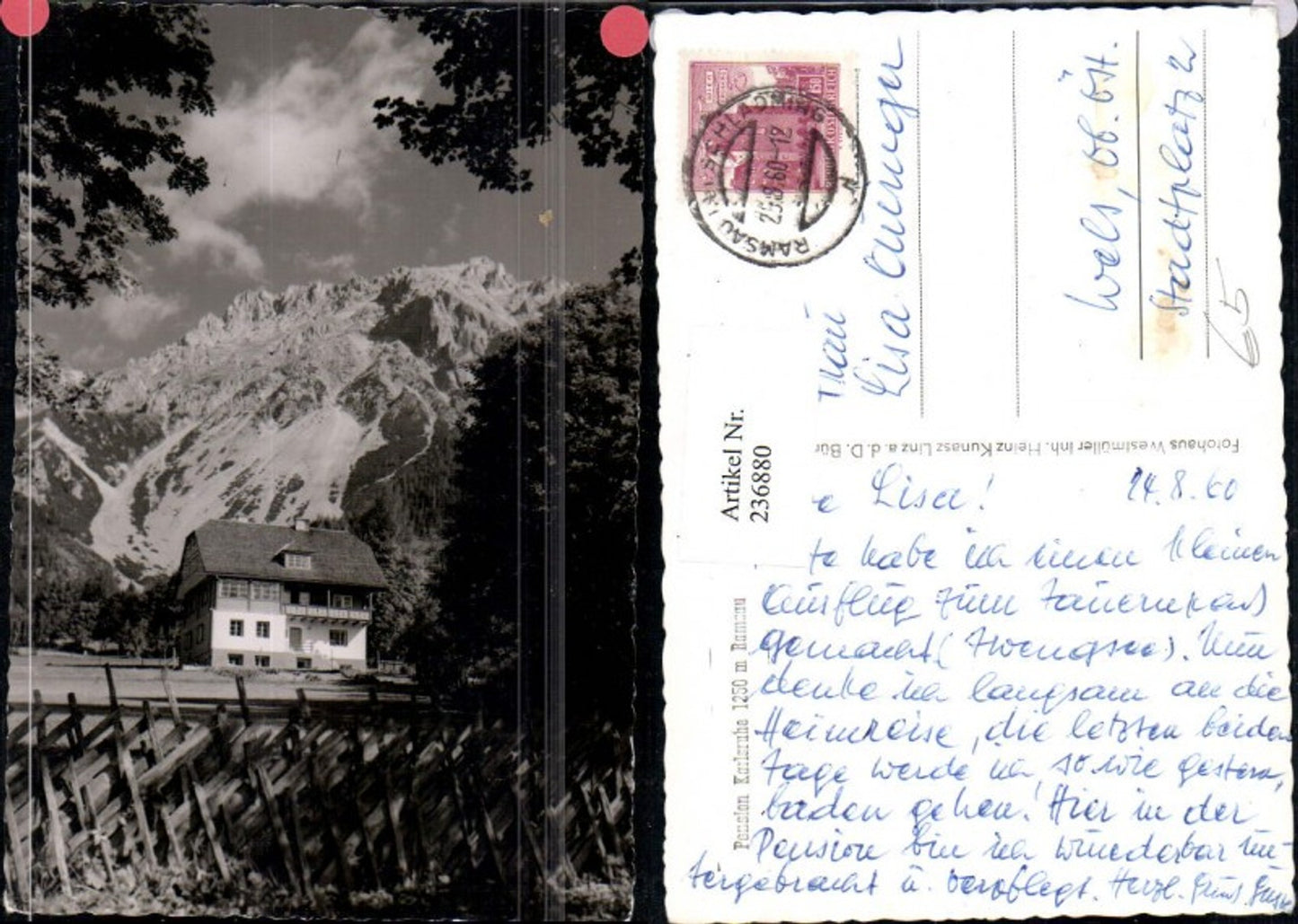 Alte Ansichtskarte – Old Postcard