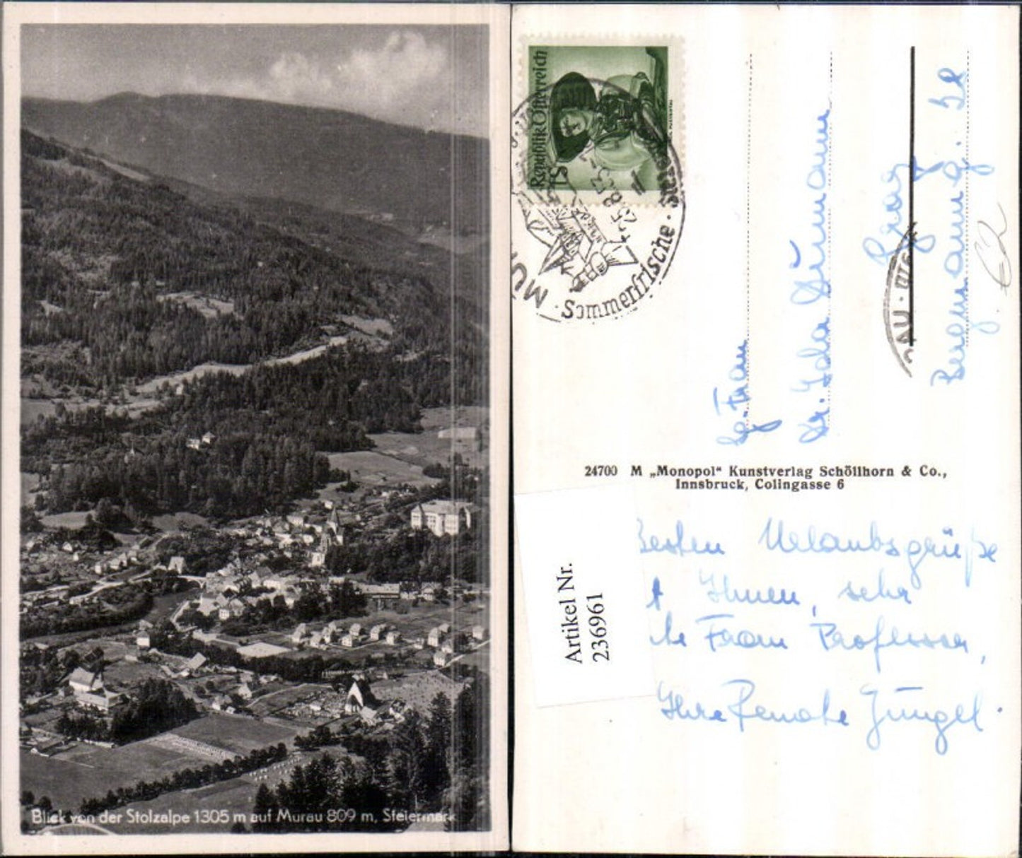 Alte Ansichtskarte – Old Postcard