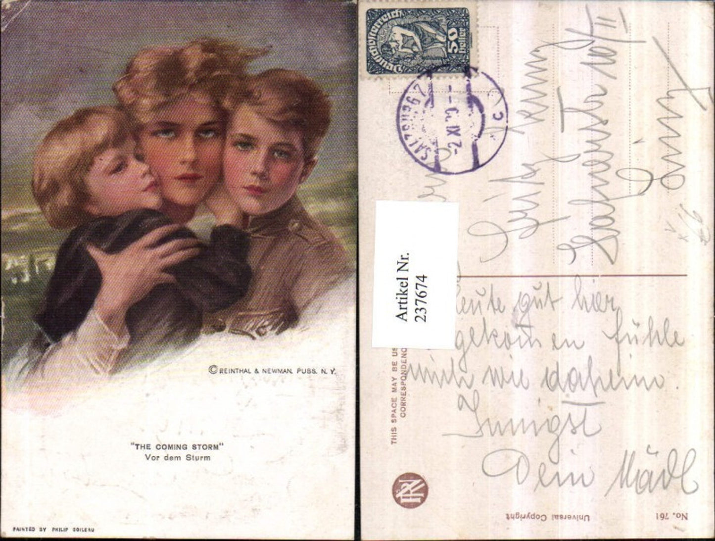 237674,Reinthal & Newman 761 Künstler Philip Boileau The coming Storm Vor dem Sturm