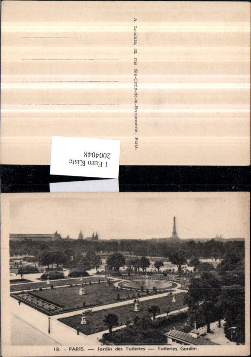 2004048,Paris Jardin des Tuileries m. Garden Garten