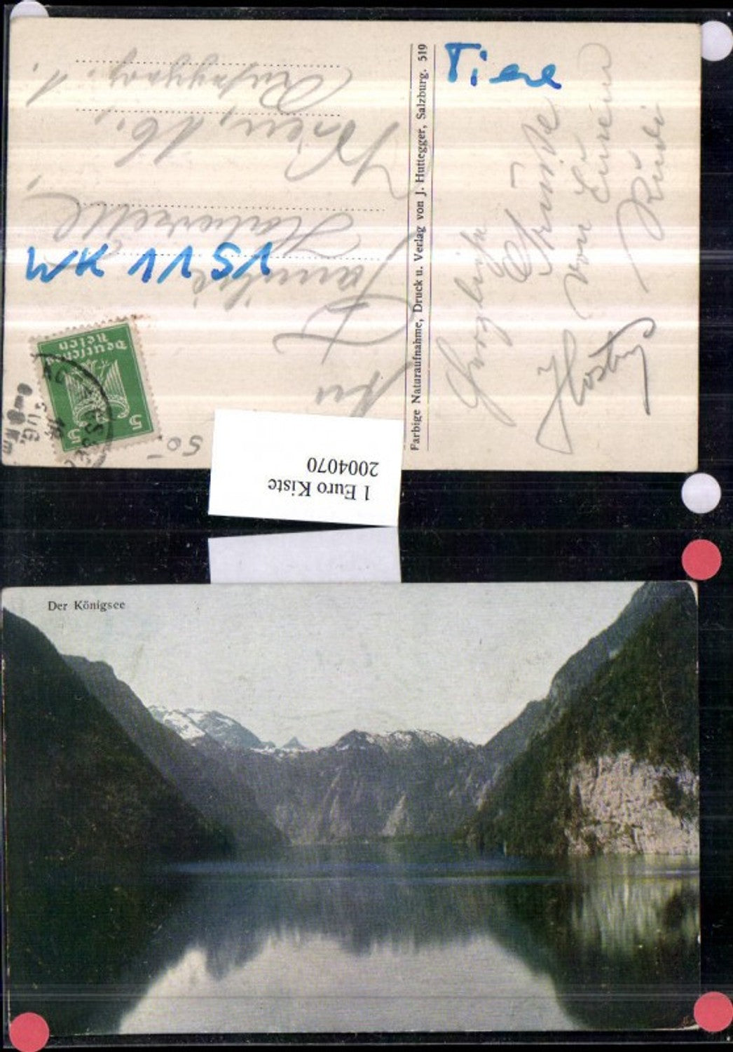 2004070,Der Königssee b. Schönau Partie Bergkulisse