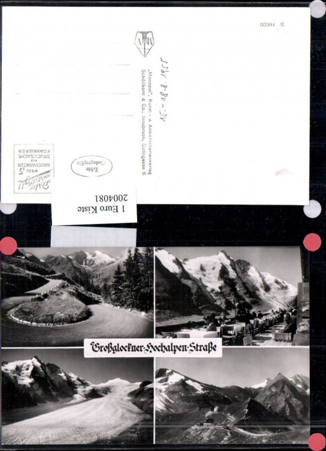 2004081,Großglockner-Hochalpen-Straße Bergkulisse Gletscher Mehrbildkarte