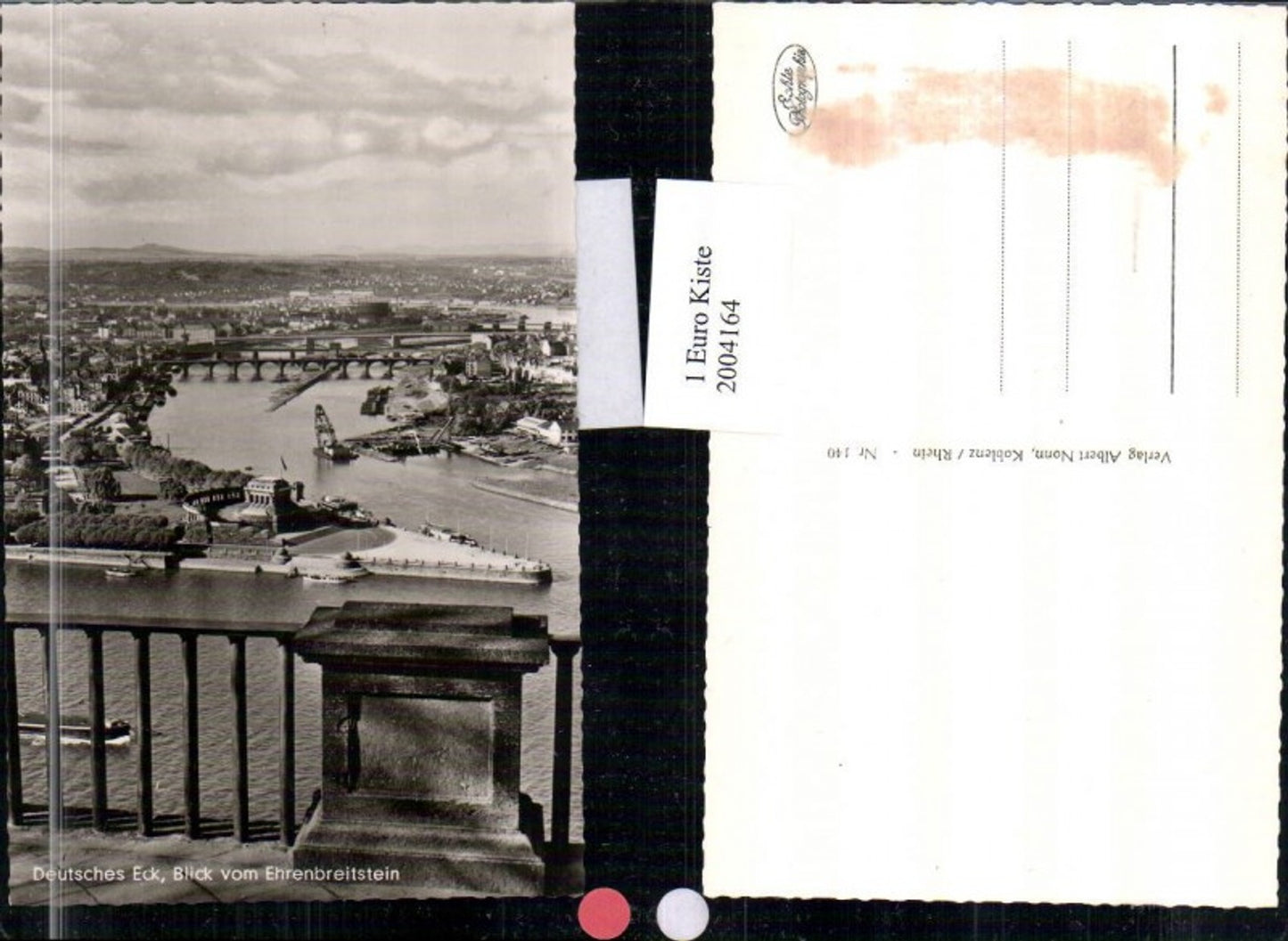 2004164,Deutsches Eck Blick v. Ehrenbreitstein auf Koblenz Totale