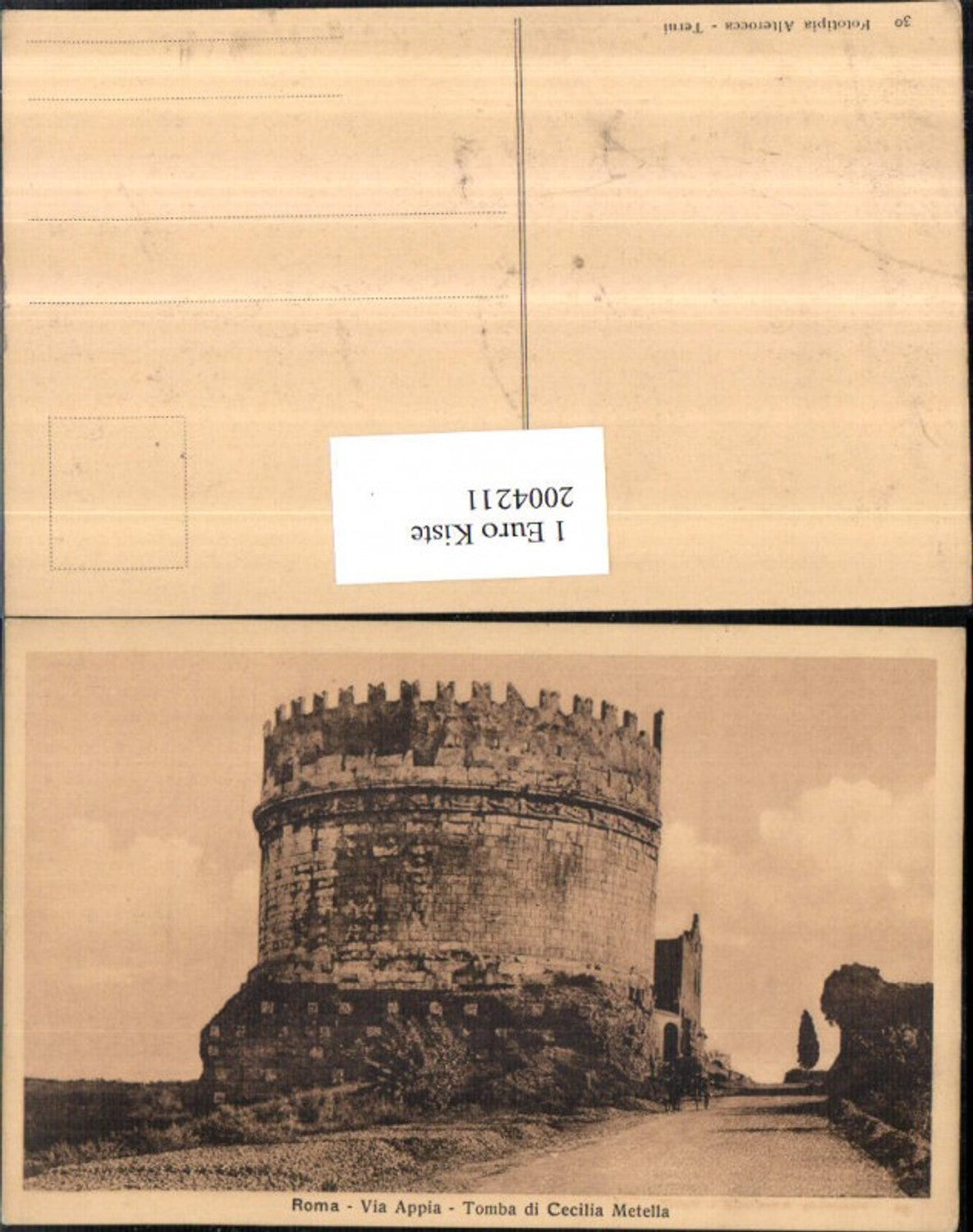 2004211,Roma Rom Via Appia Tomba di Cecilia Metalla Grabmal