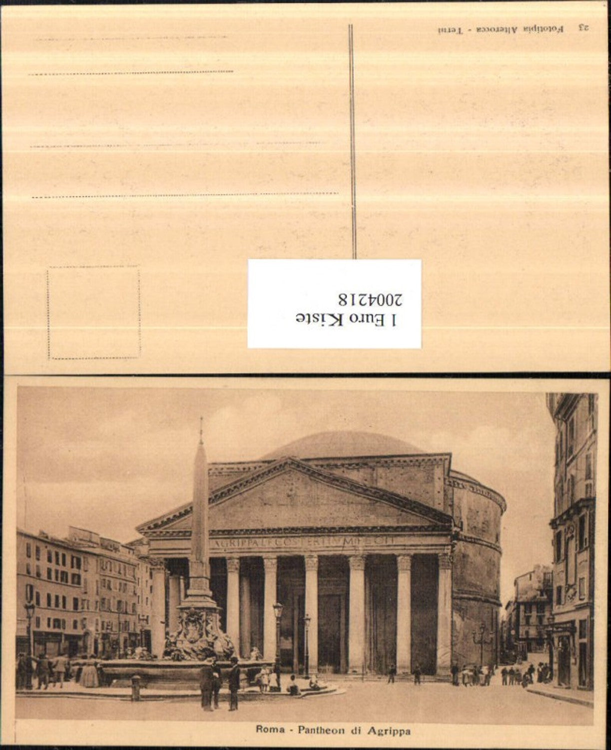 2004218,Roma Rom Pantheon di Agrippa Gebäude Brunnen