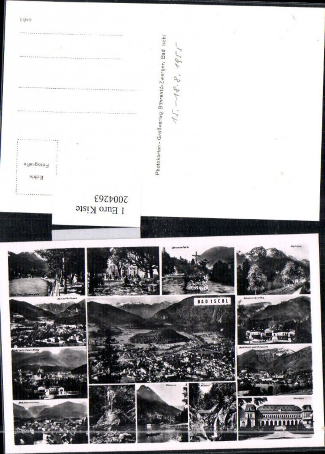 2004263,Bad Ischl Totale Kreuzstein Katrin Kurhaus Kaiservilla Mehrbildkarte