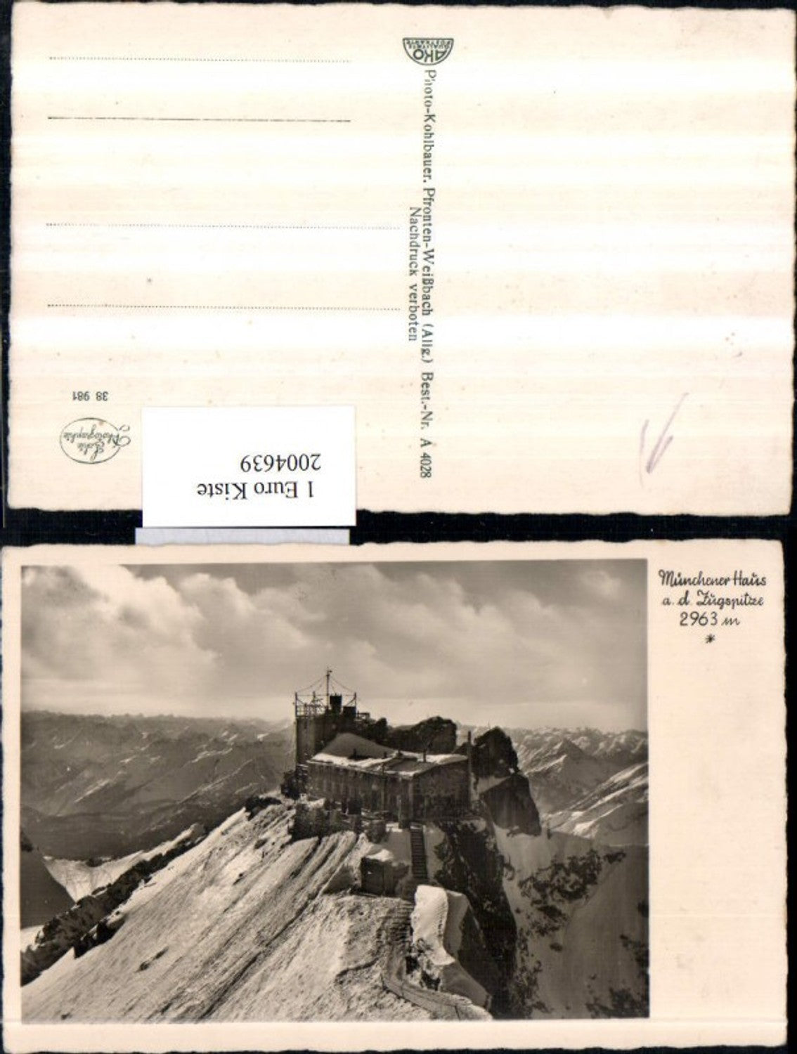 2004639,Münchner Haus auf d. Zugspitze b. Garmisch-Partenkirchen