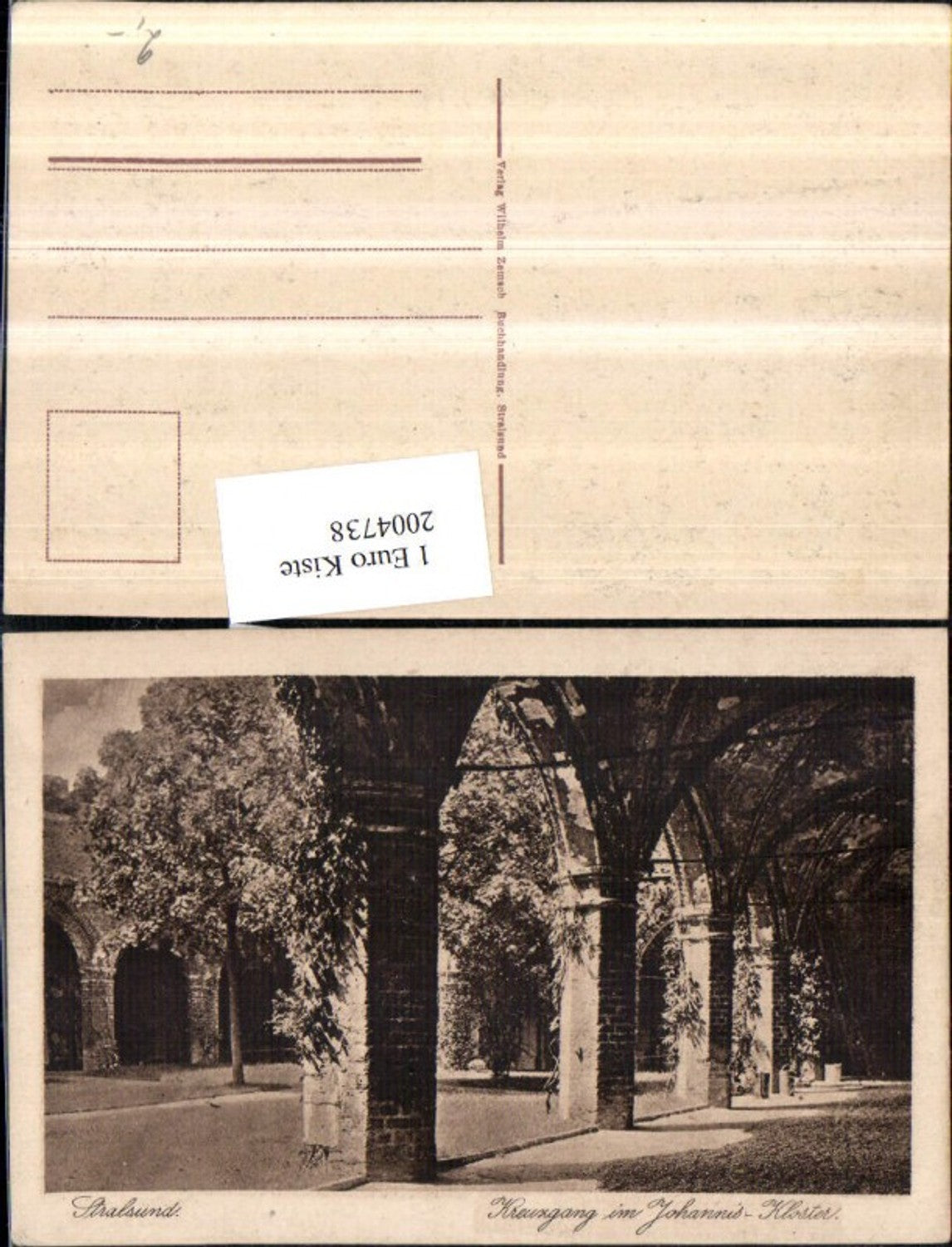 2004738,Stralsund Kreuzgang im Johannis-Klolster