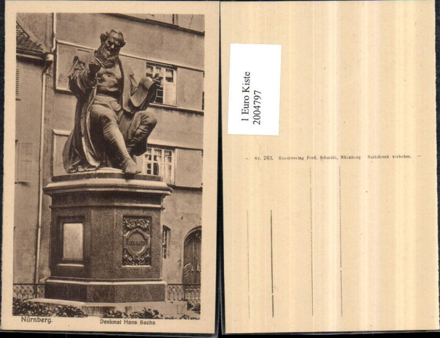 2004797,Nürnberg Denkmal Hans Sachs