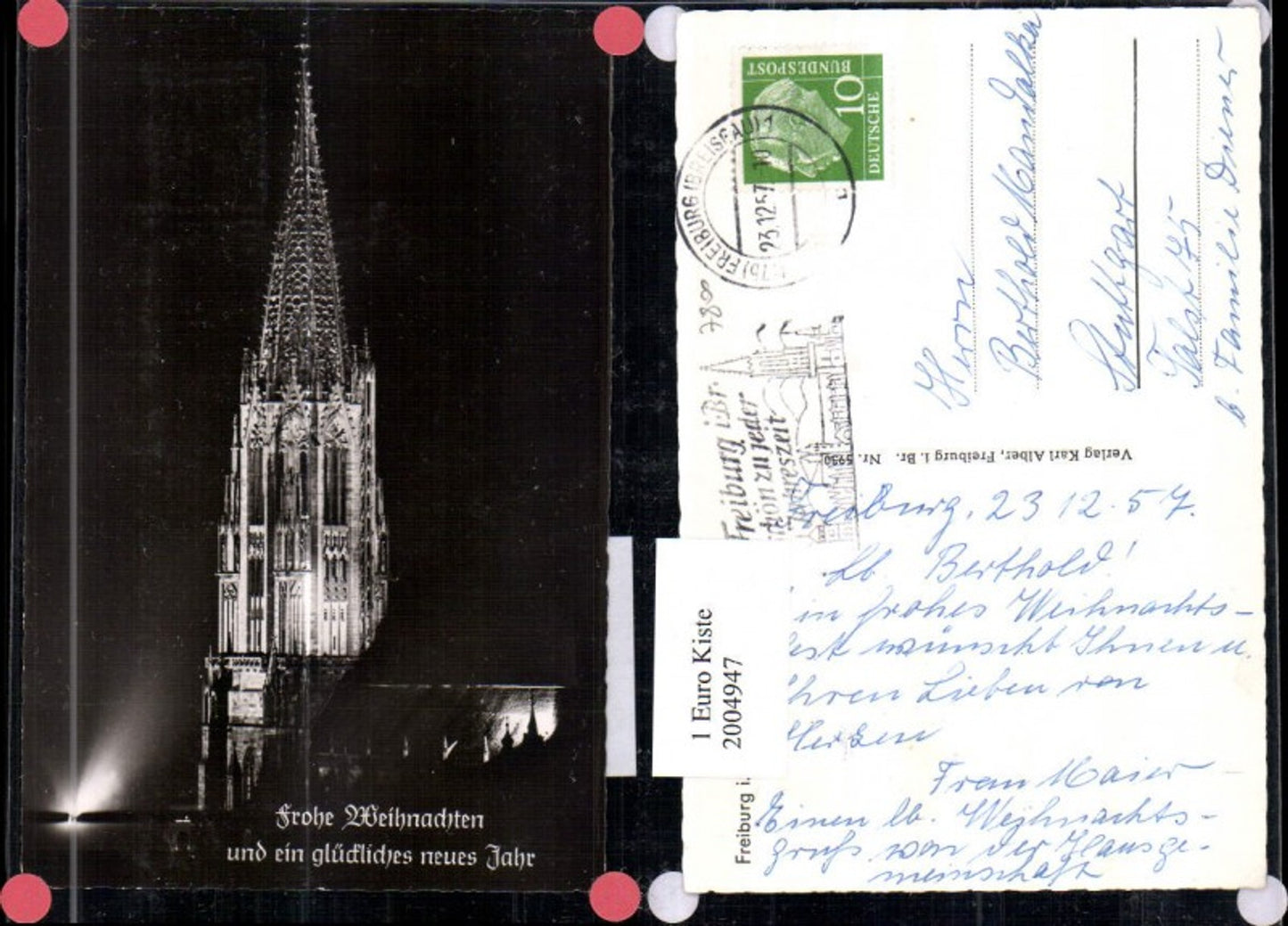 2004947,Freiburg im Breisgau Münster b. Nacht