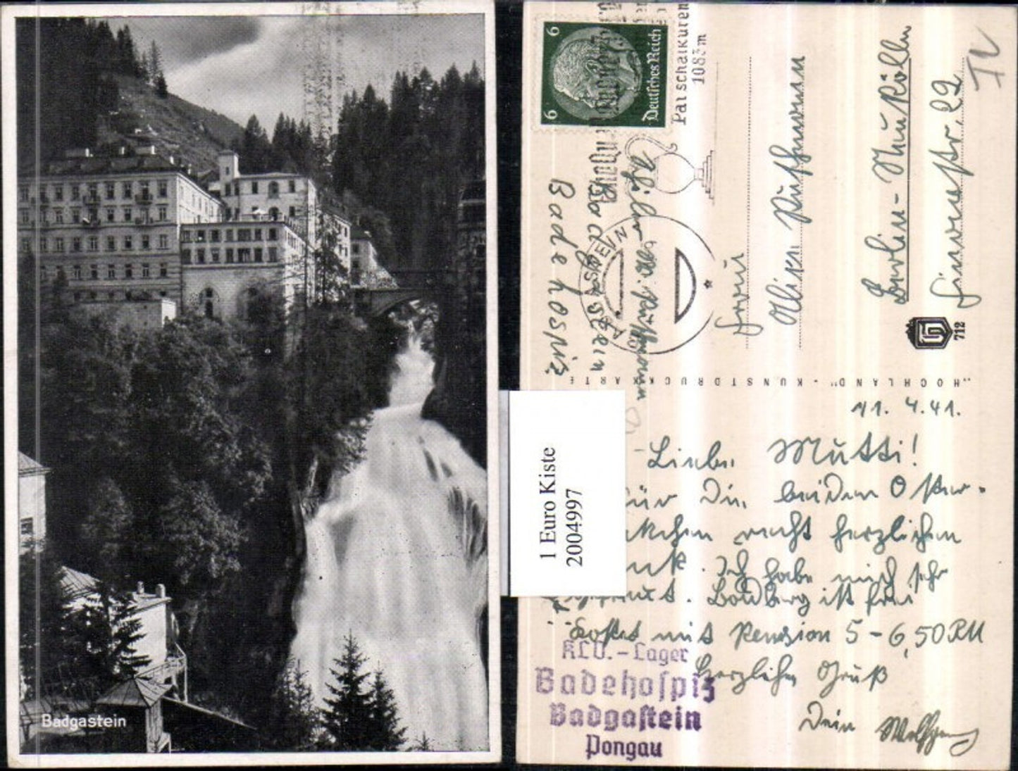 2004997,Badgastein Bad Gastein Wasserfall