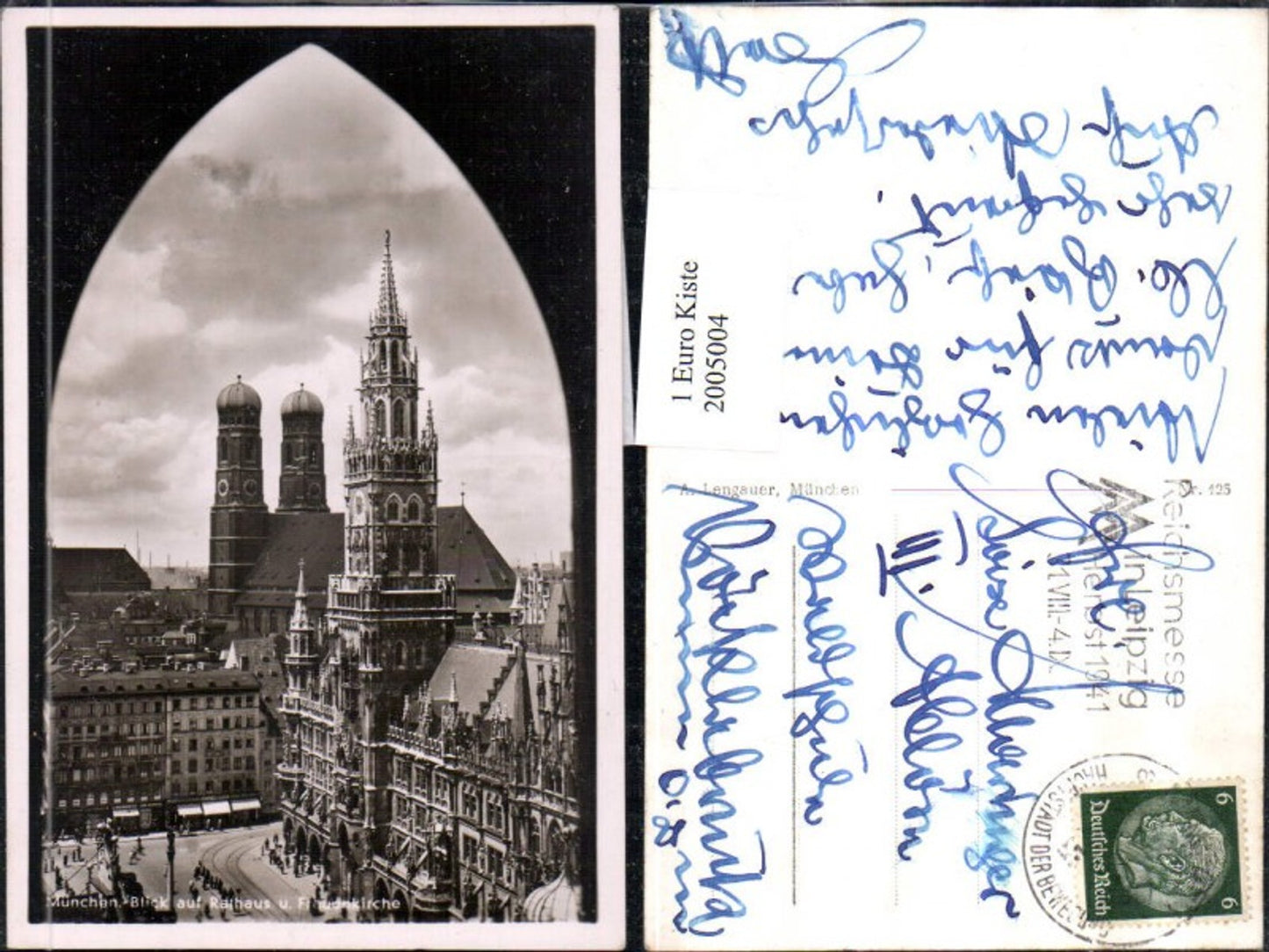 2005004,München Blick auf Rathaus u. Frauenkirche Kirche