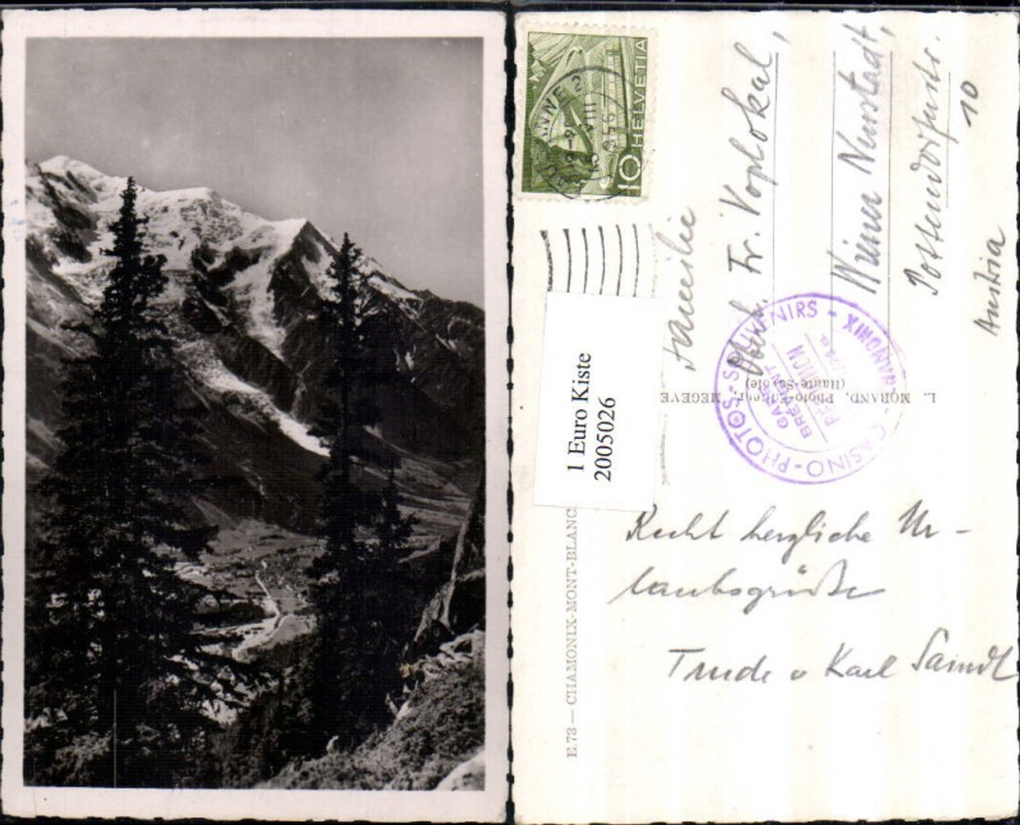 2005026,Chamonix Mont-Blanc Bergkulisse