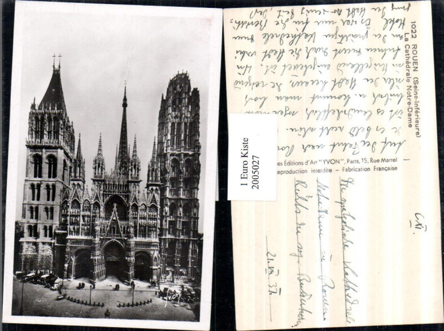 2005027,Rouen La Cathedrale Notre-Dame Kirche