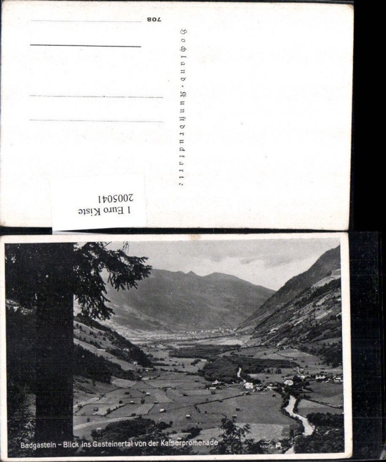 2005041,Badgastein Bad Gastein Blick ins Gasteinertal v. d. Kaiserpromenade