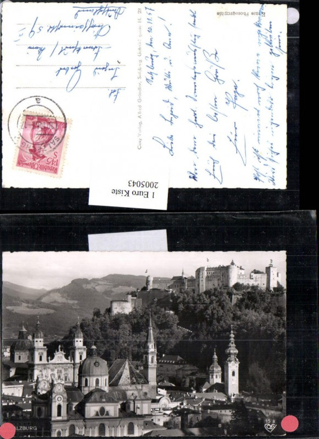 2005043,Salzburg Teilansicht Kirchen Festung pub Cosy 15a