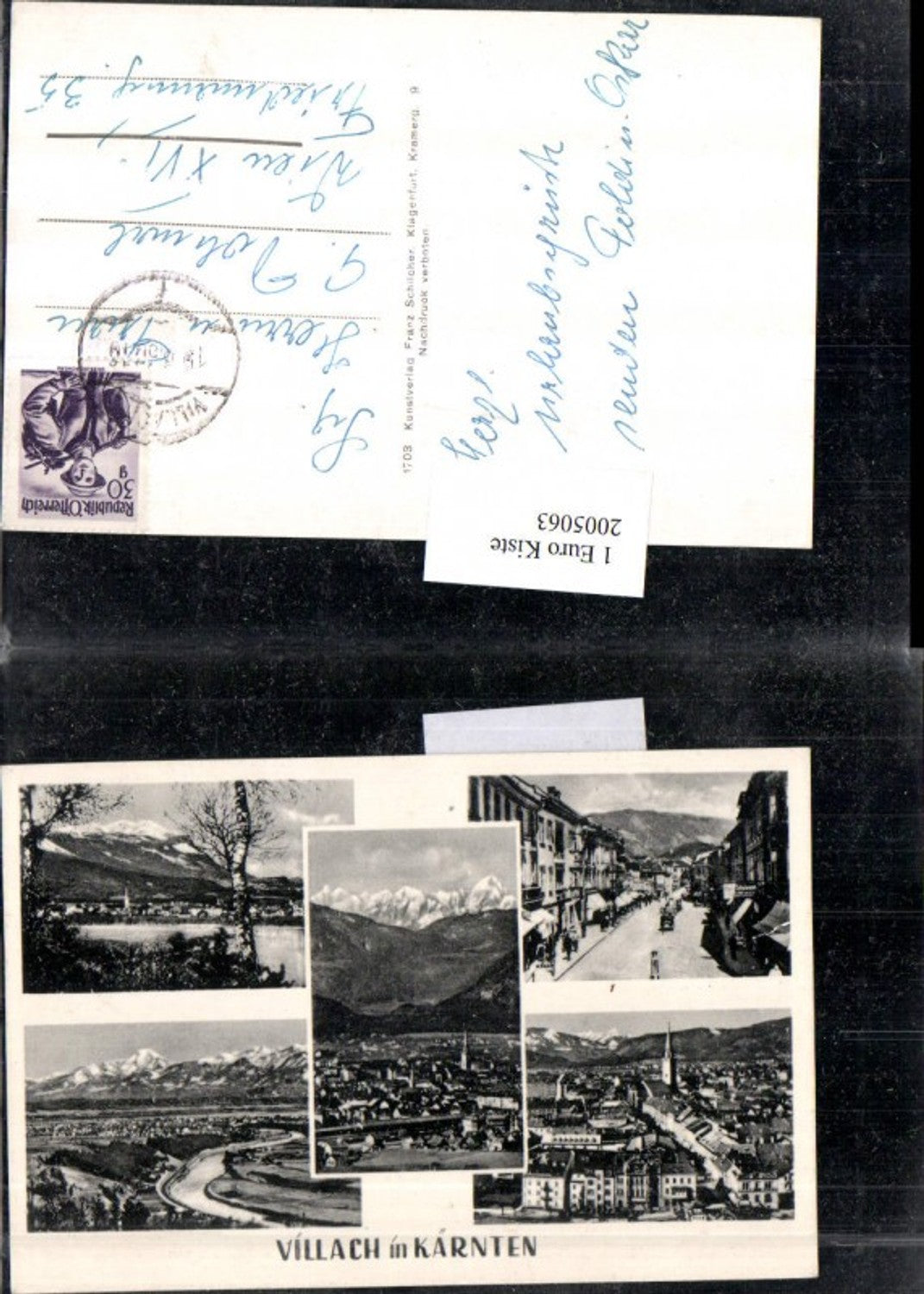 2005063,Villach in Kärnten Totale Straßenansicht Mehrbildkarte