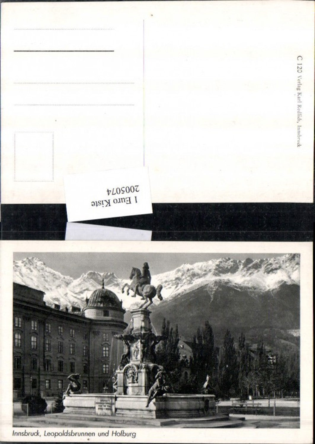 2005074,Innsbruck Leopoldsbrunnen Brunnen u. Hofburg