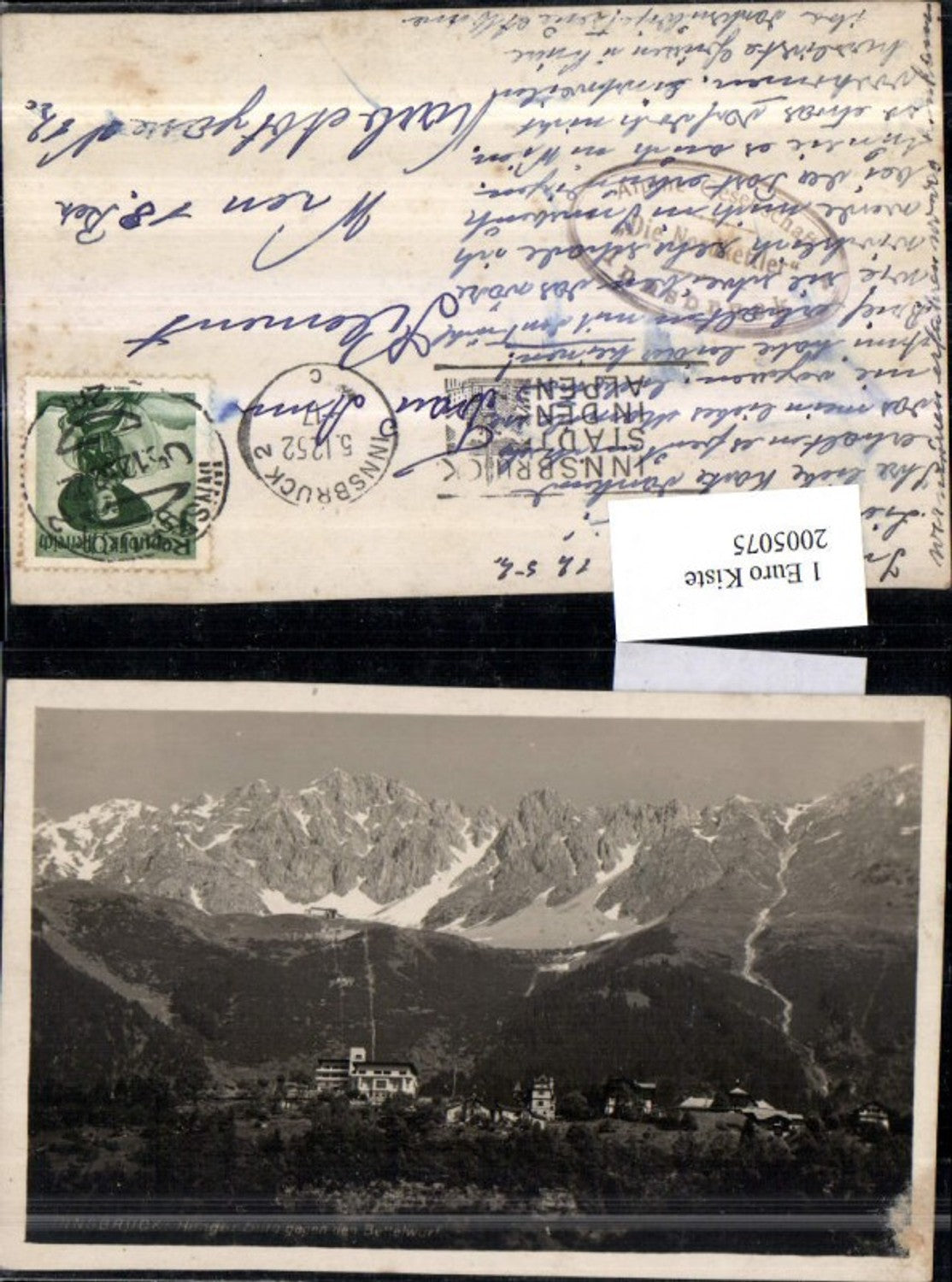 2005075,Innsbruck Hungerburg geg. Den Bettelwurf