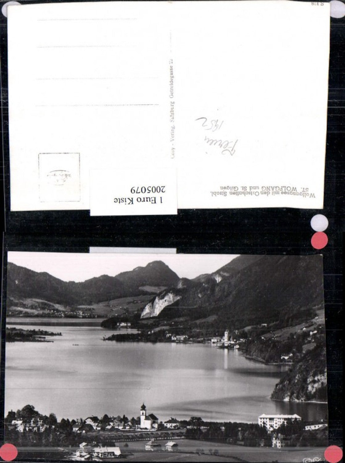 2005079,Wolfgangsee m. d. Ortschaften Strobl St. Wolfgang u. St. Gilgen Totale pub Cosy