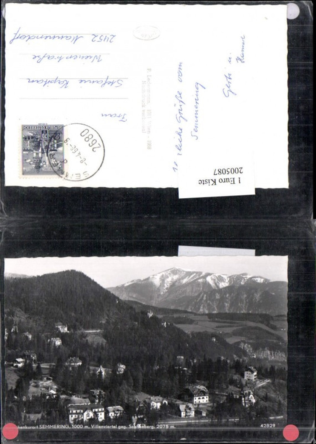 2005087,Semmering Totale Villenviertel geg. Schneeberg