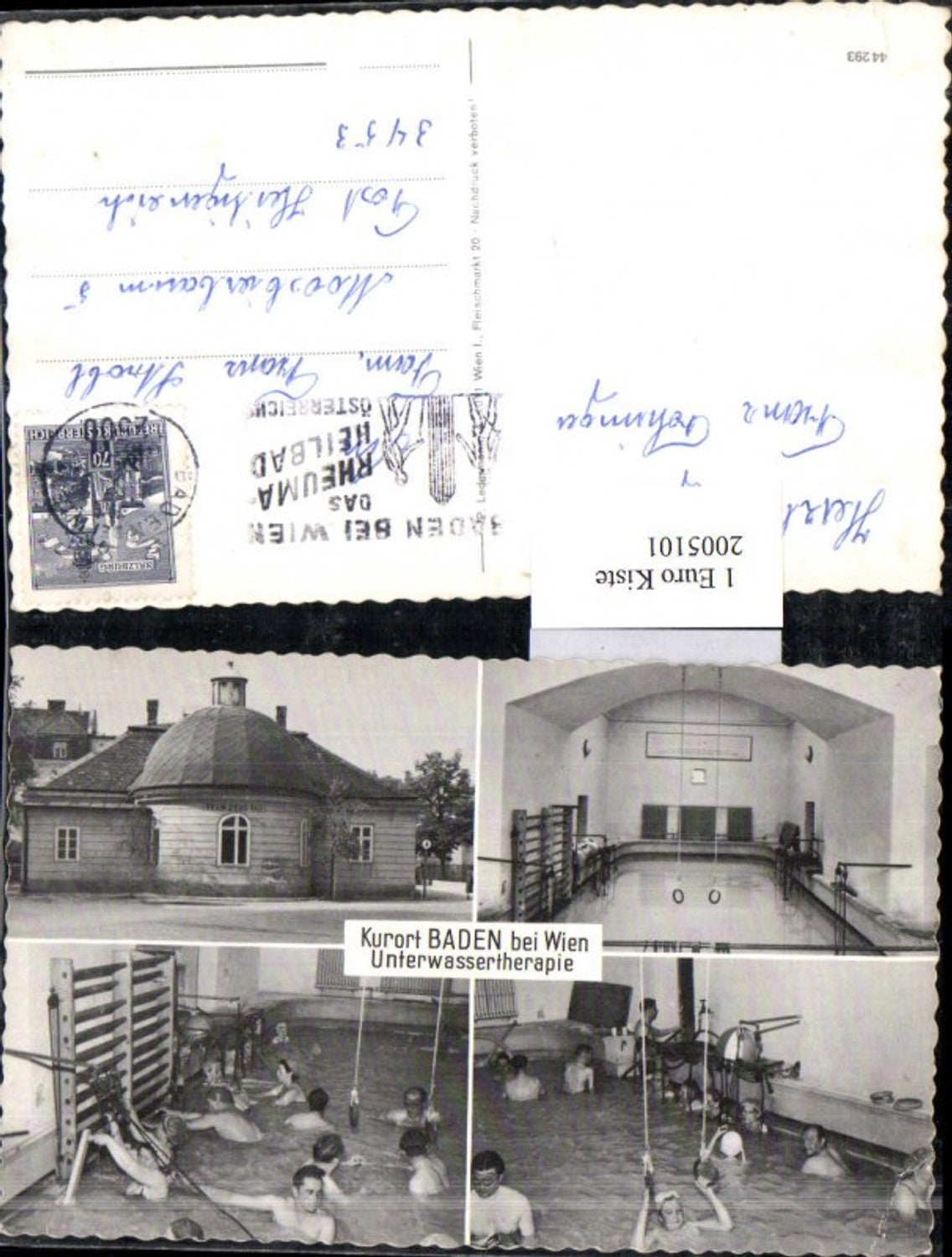 2005101,Baden b. Wien Unterwassertherapie Franzens Bad Mehrbildkarte