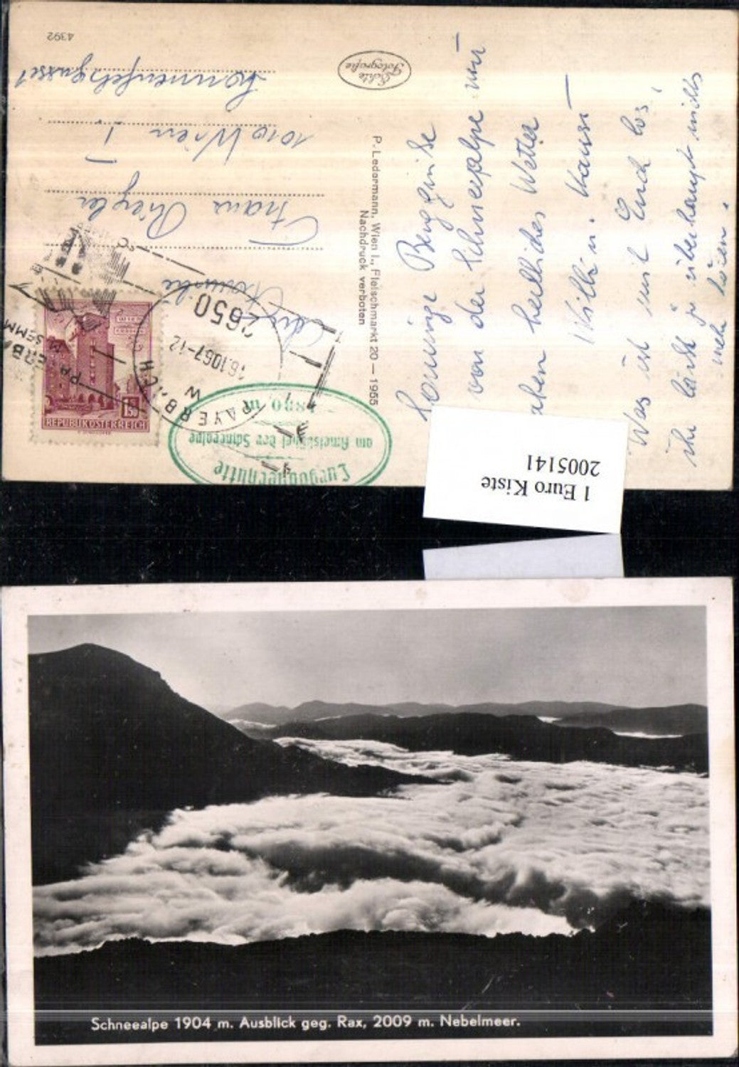 2005141,Schneealpe Ausblick geg. Rax Nebelmeer b. Puchberg