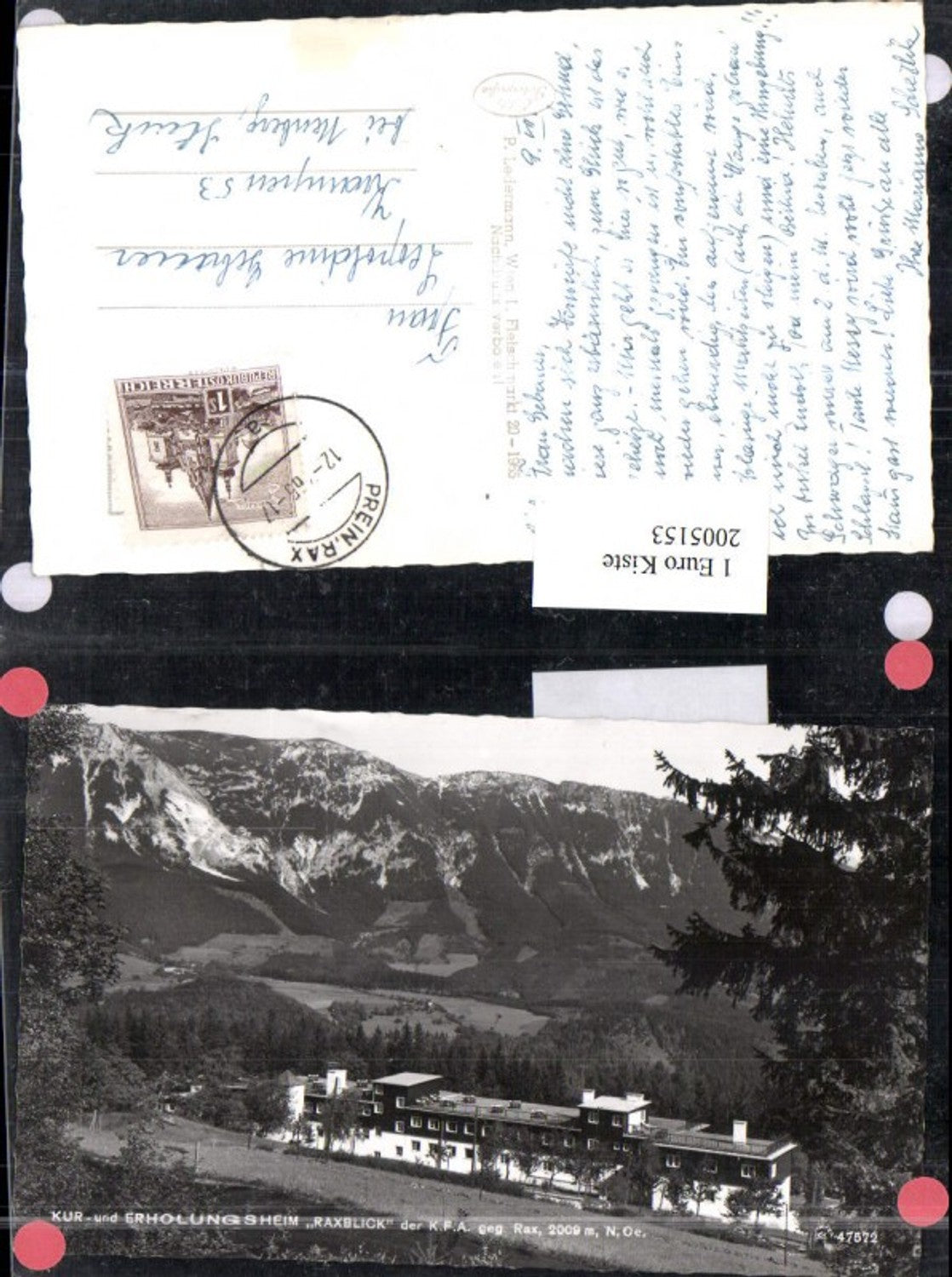 2005153,Kur- und Erholungsheim Raxblick geg. Rax b. Reichenau