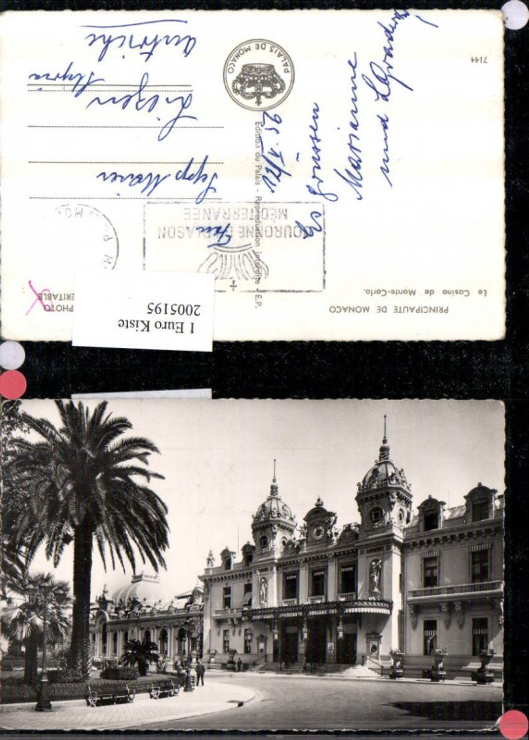 2005195,Principaute de Monaco Le Casino de Monte-Carlo