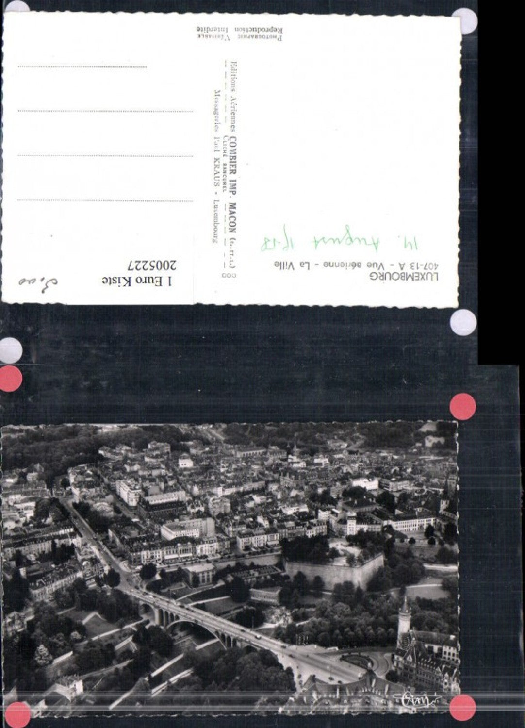 2005227,Luxembourg Luxemburg Vue aerienne La Ville Totale